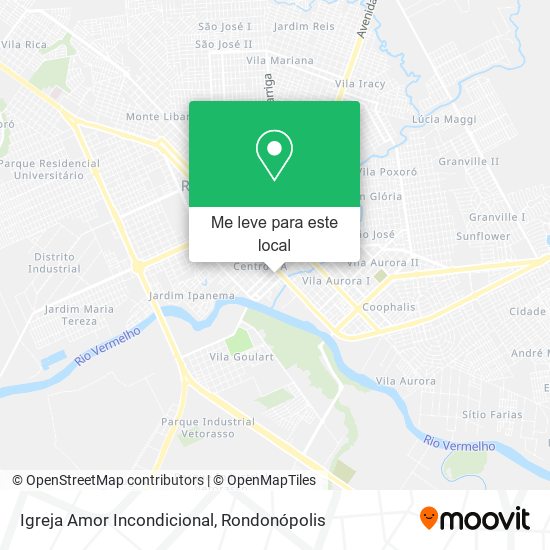 Igreja Amor Incondicional mapa