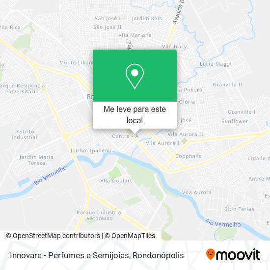 Innovare - Perfumes e Semijoias mapa