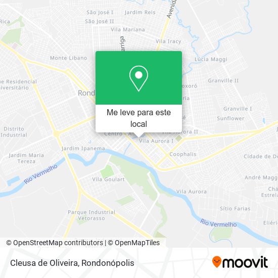 Cleusa de Oliveira mapa