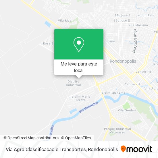 Via Agro Classificacao e Transportes mapa