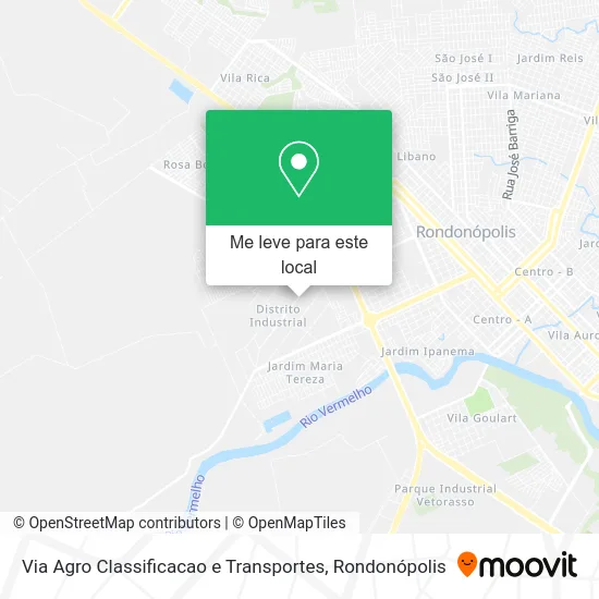 Via Agro Classificacao e Transportes mapa