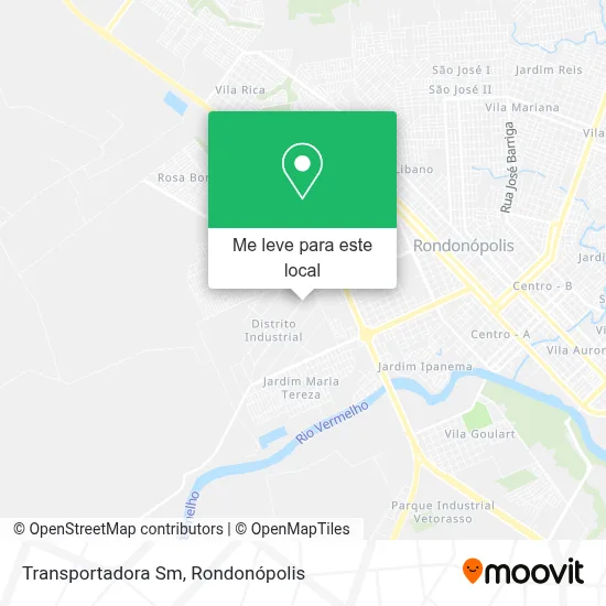Transportadora Sm mapa
