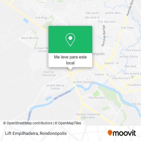 Lift Empilhadeira mapa