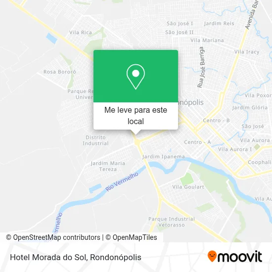 Hotel Morada do Sol mapa