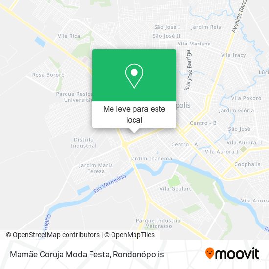 Mamãe Coruja Moda Festa mapa