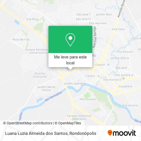 Luana Luzia Almeida dos Santos mapa