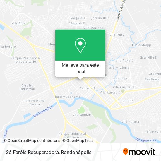 Só Faróis Recuperadora mapa