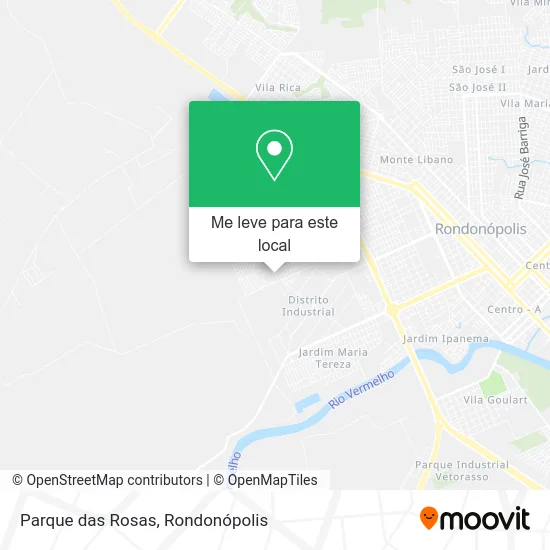 Parque das Rosas mapa