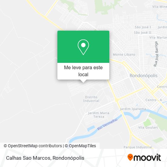 Calhas Sao Marcos mapa
