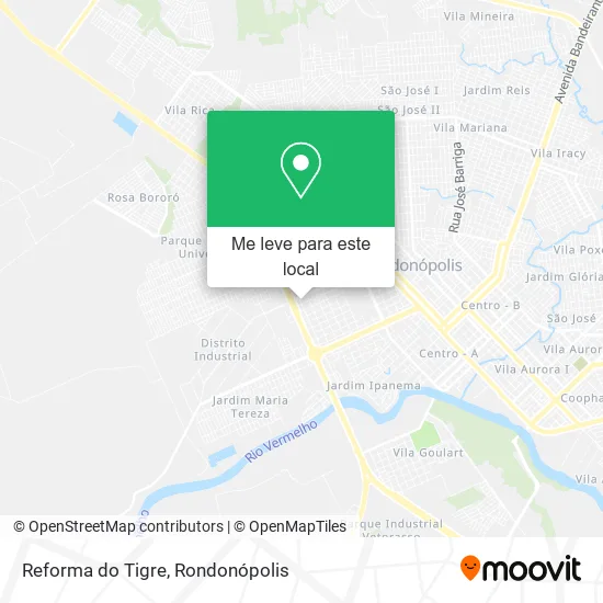 Reforma do Tigre mapa
