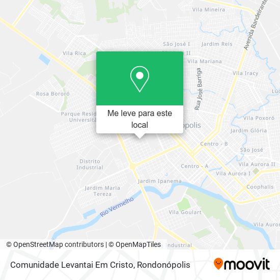 Comunidade Levantai Em Cristo mapa