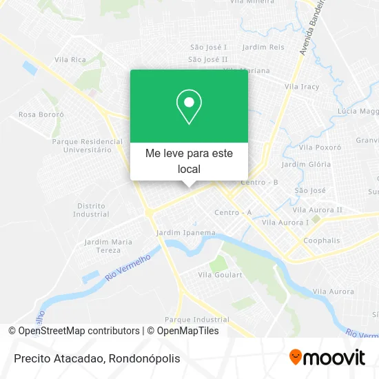 Precito Atacadao mapa
