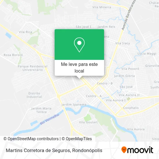 Martins Corretora de Seguros mapa