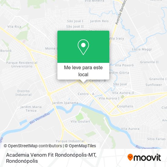 Academia Venom Fit Rondonópolis-MT mapa