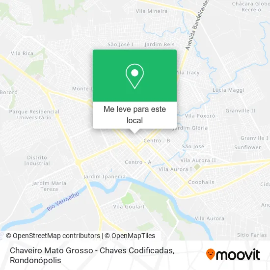 Chaveiro Mato Grosso - Chaves Codificadas mapa