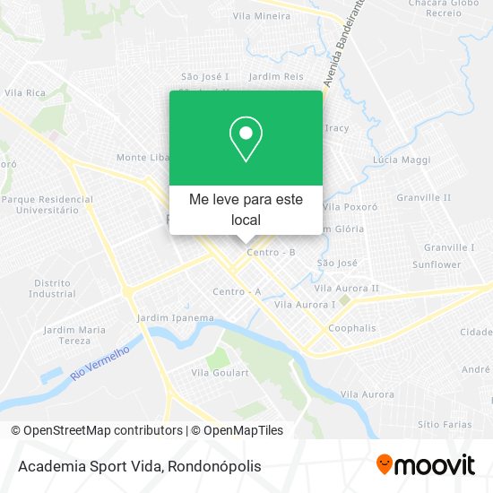 Academia Sport Vida mapa