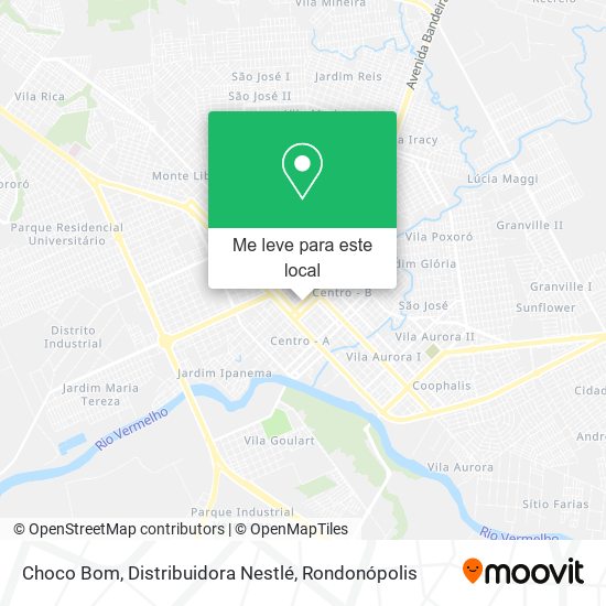 Choco Bom, Distribuidora Nestlé mapa