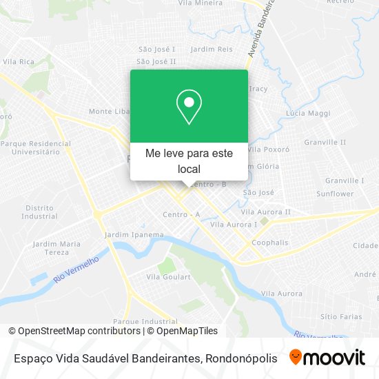 Espaço Vida Saudável Bandeirantes mapa