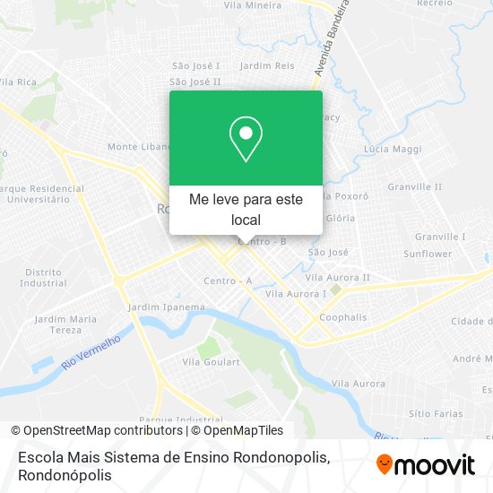 Escola Mais Sistema de Ensino Rondonopolis mapa