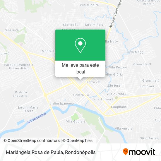 Mariângela Rosa de Paula mapa