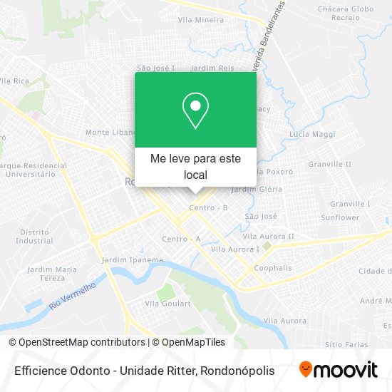 Efficience Odonto - Unidade Ritter mapa