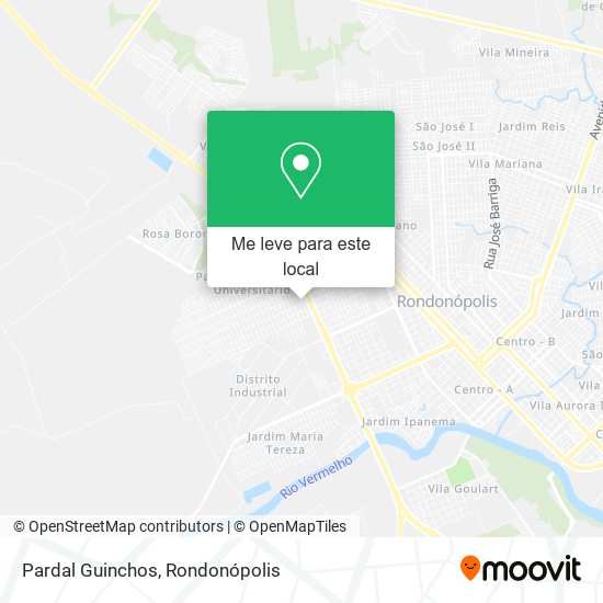 Pardal Guinchos mapa