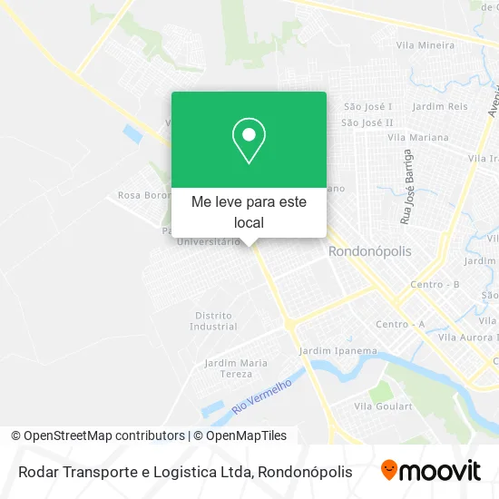 Rodar Transporte e Logistica Ltda mapa