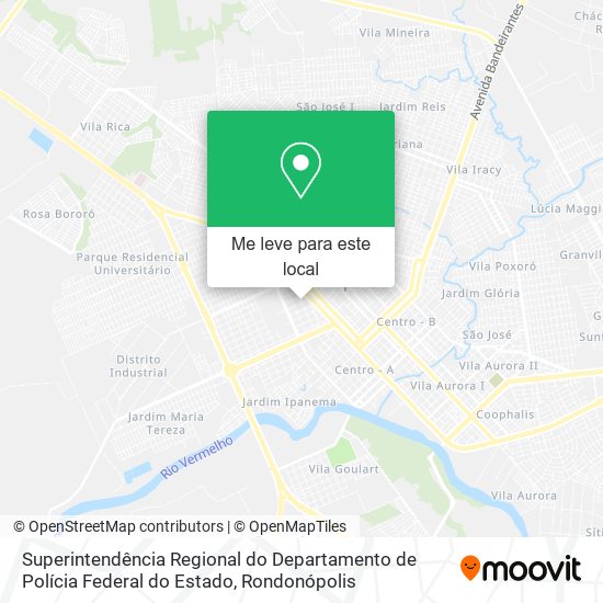 Superintendência Regional do Departamento de Polícia Federal do Estado mapa