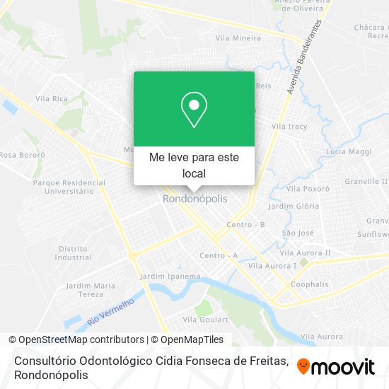 Consultório Odontológico Cidia Fonseca de Freitas mapa