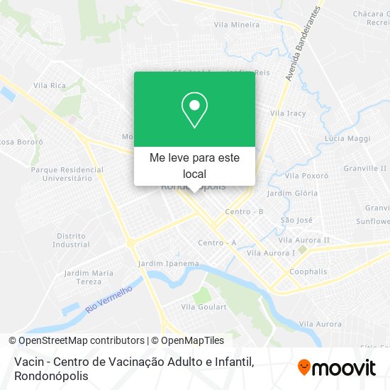 Vacin - Centro de Vacinação Adulto e Infantil mapa