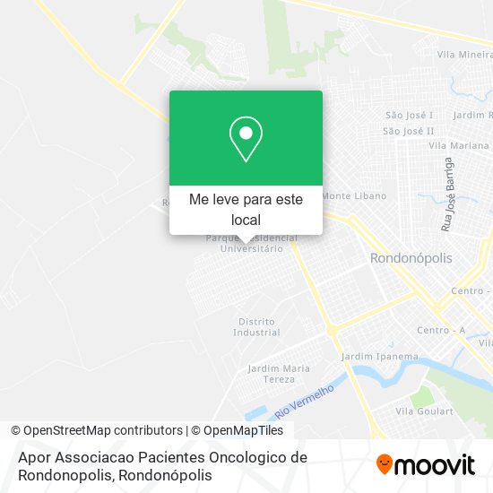 Apor Associacao Pacientes Oncologico de Rondonopolis mapa