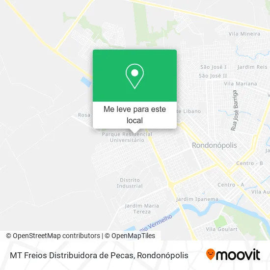 MT Freios Distribuidora de Pecas mapa