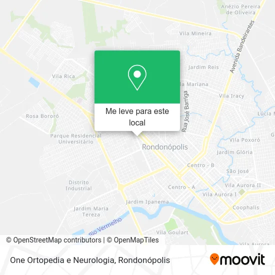 One Ortopedia e Neurologia mapa