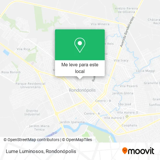 Lume Luminosos mapa