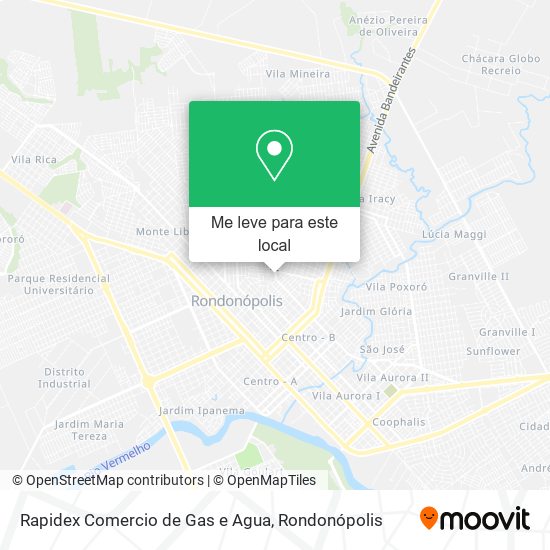 Rapidex Comercio de Gas e Agua mapa