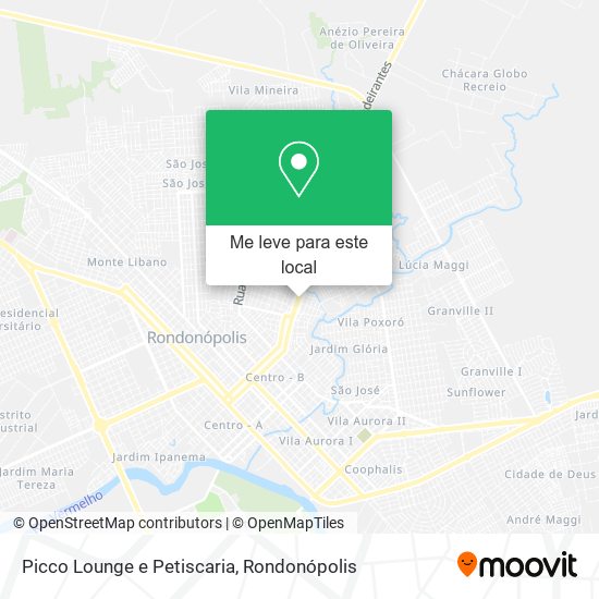 Picco Lounge e Petiscaria mapa