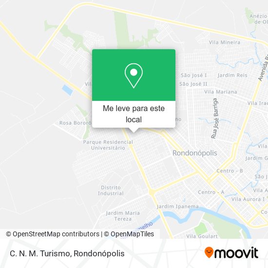 C. N. M. Turismo mapa