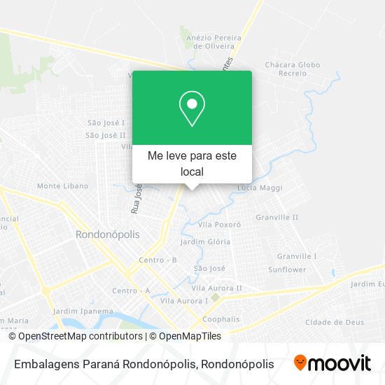 Embalagens Paraná Rondonópolis mapa