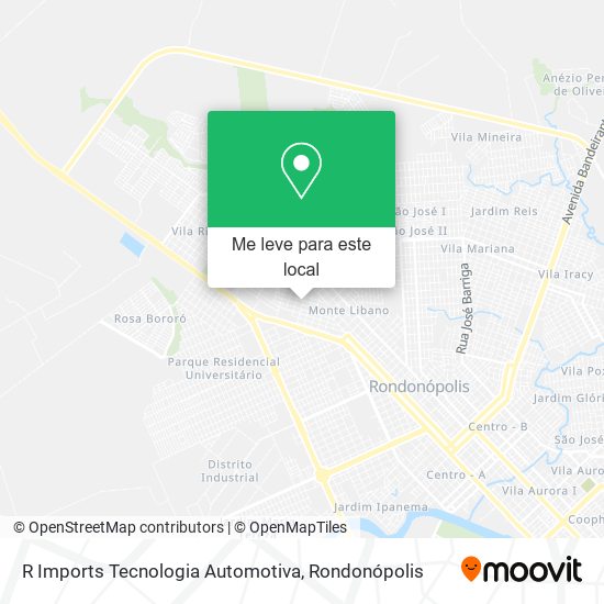 R Imports Tecnologia Automotiva mapa