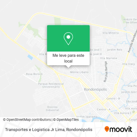 Transportes e Logistica Jr Lima mapa