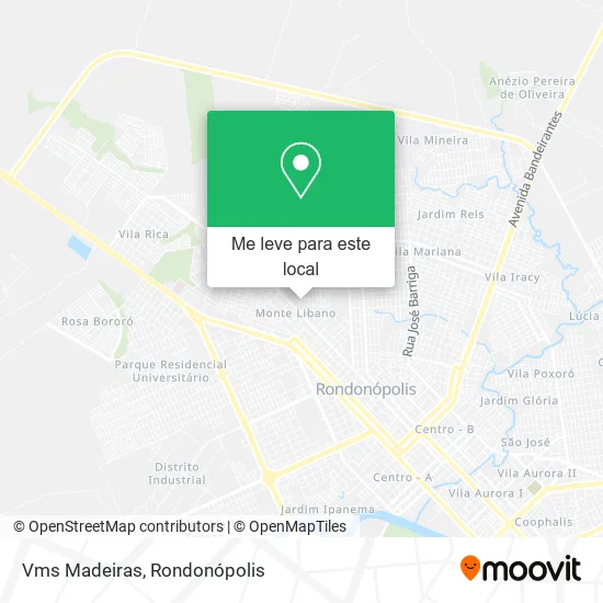 Vms Madeiras mapa