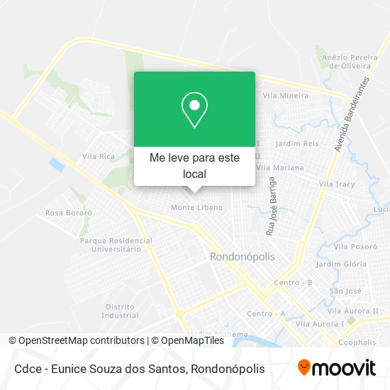 Cdce - Eunice Souza dos Santos mapa