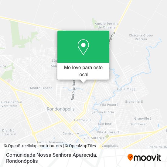 Comunidade Nossa Senhora Aparecida mapa