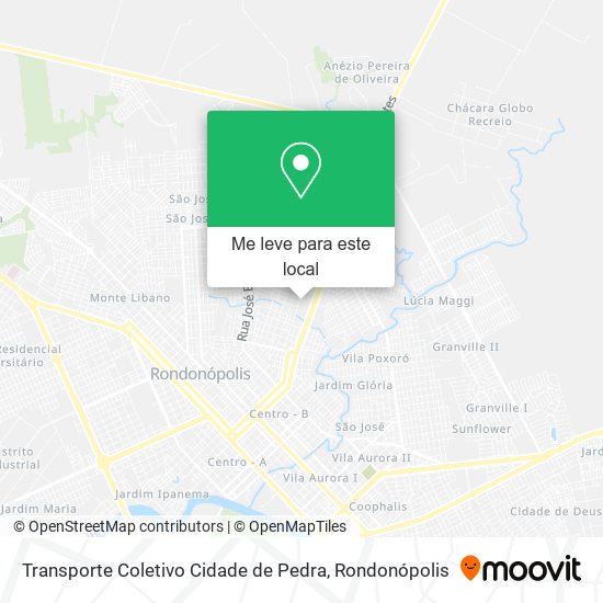 Transporte Coletivo Cidade de Pedra mapa