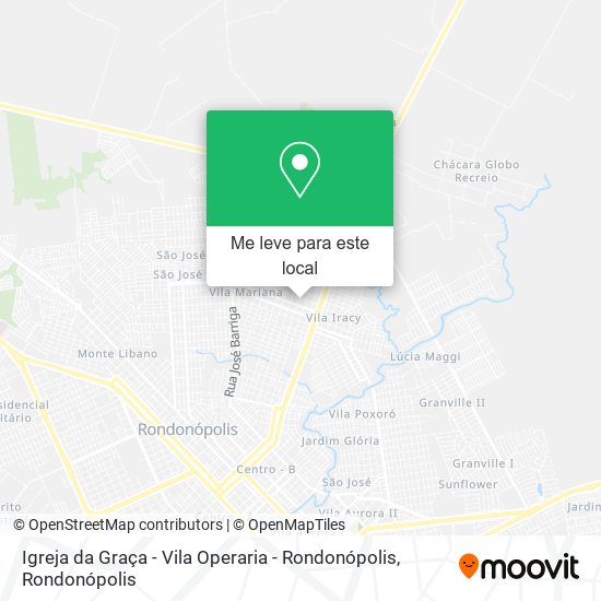 Igreja da Graça - Vila Operaria - Rondonópolis mapa