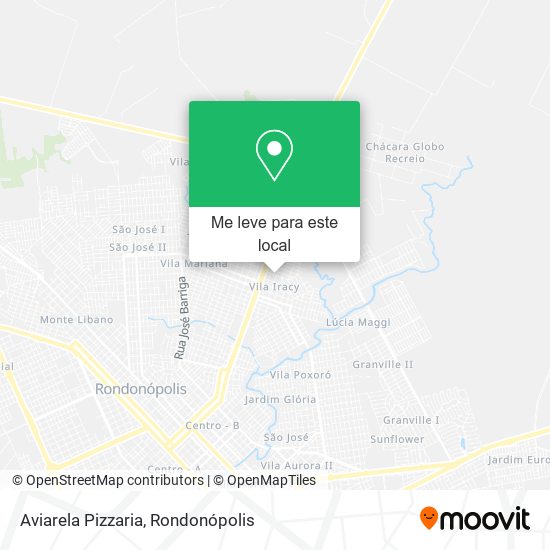 Aviarela Pizzaria mapa