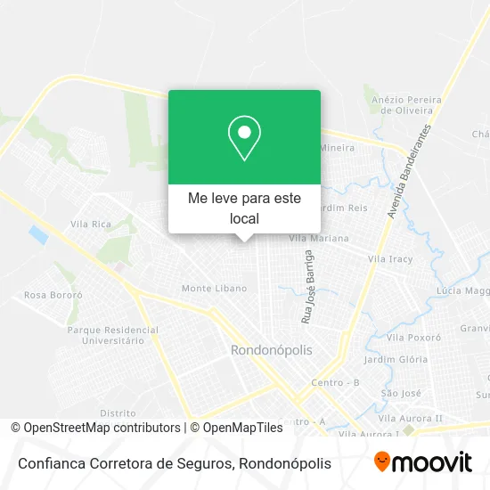 Confianca Corretora de Seguros mapa