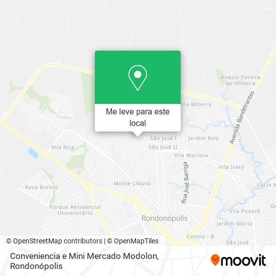 Conveniencia e Mini Mercado Modolon mapa