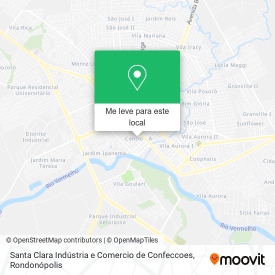 Santa Clara Indústria e Comercio de Confeccoes mapa