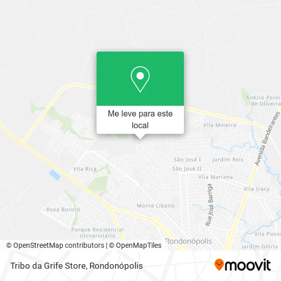 Tribo da Grife Store mapa